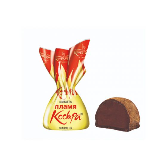 Конфеты «Пламя Костра» в обсыпке какао 1кг КФ «Крупской»