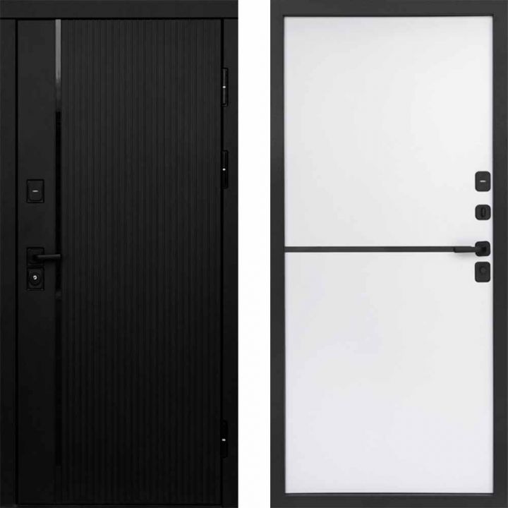 Входная дверь Termo-door Урбан Black - Нео White
