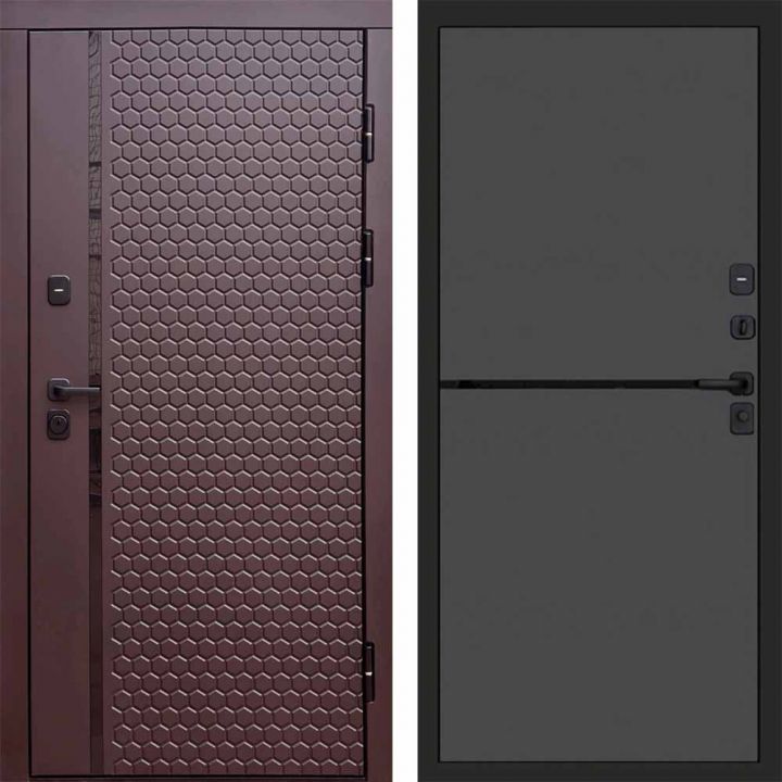 Входная дверь Termo-door Simple Шоколад - Нео Графит