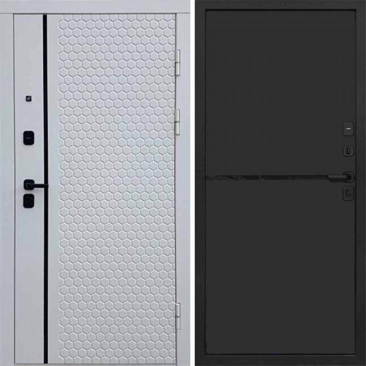 Входная дверь Termo-door Simple White - Нео Black
