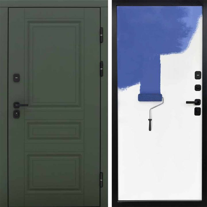 Входная дверь Termo-door Орегон Грин - Грунт под покраску