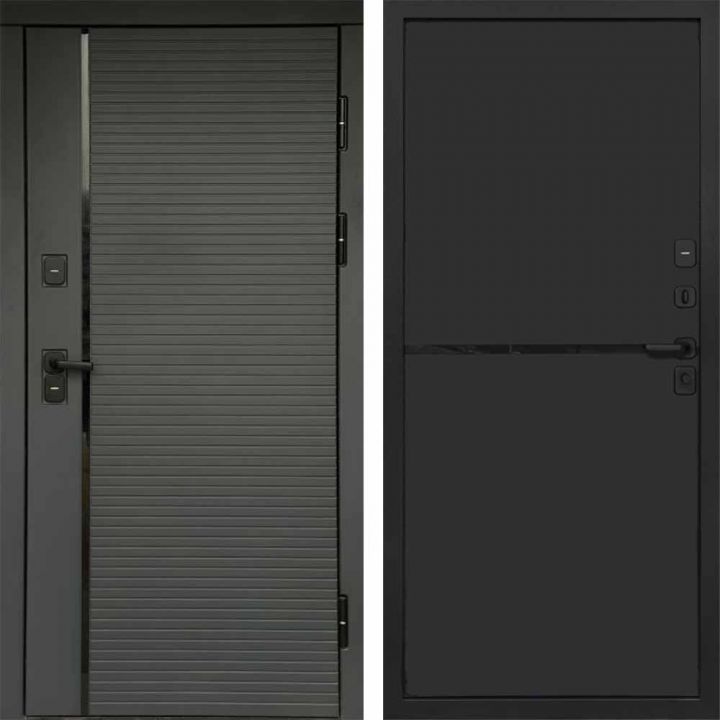 Входная дверь Termo-door Графит line - Нео Black
