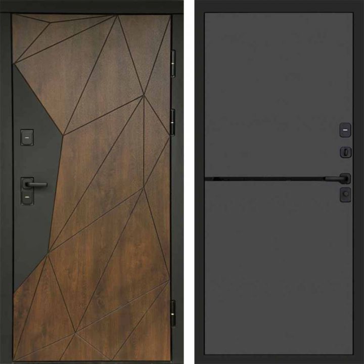 Входная дверь Termo-door Геометрия - Нео Графит