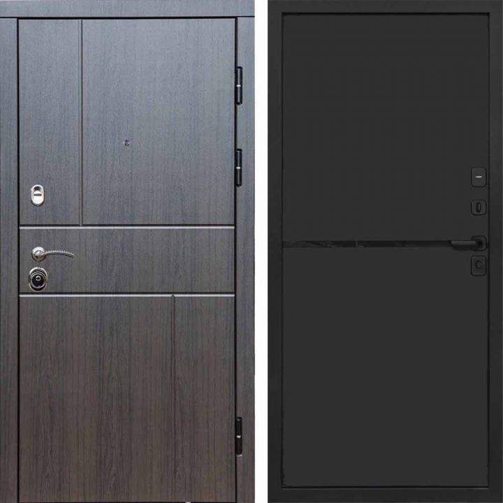 Входная дверь Termo-door Вертикаль Венге - Нео Black