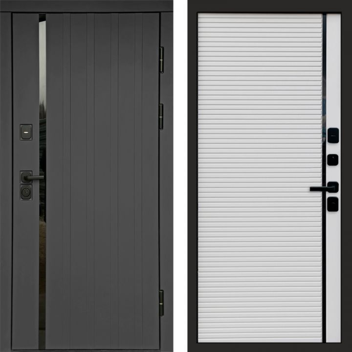 Входная дверь Termo-door Роял Графит - Porte white