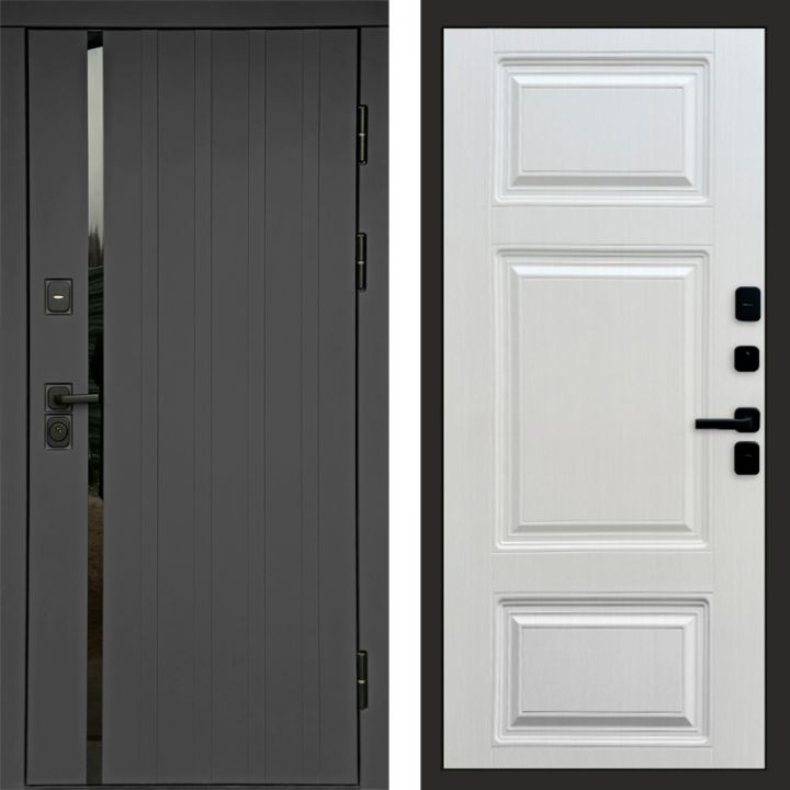 Входная дверь Termo-door Роял Графит - Лион Лиственница