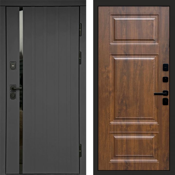 Входная дверь Termo-door Роял Графит - Лион Дуб