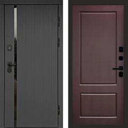 Входная дверь Termo-door Роял Графит - Марсель Шоколад