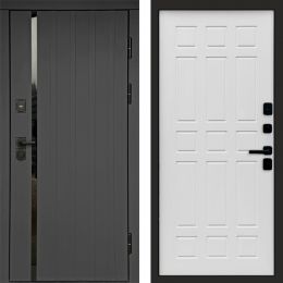 Входная дверь Termo-door Роял Графит - Спарта Белое дерево