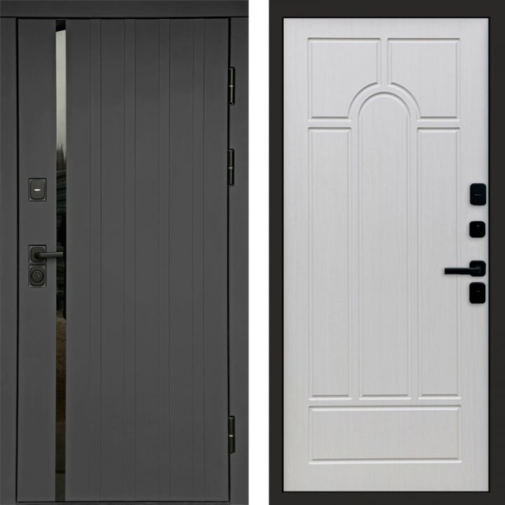 Входная дверь Termo-door Роял Графит - Арка Лиственница