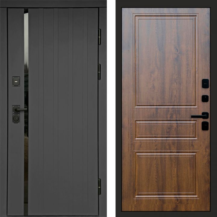 Входная дверь Termo-door Роял Графит - Классика Дуб