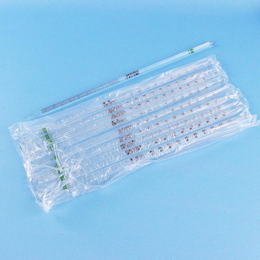 Пипетка мерная 2-2-2-0,1, объем 0,1 мл, полный слив, с расширением, 2 класс, 10 шт/упак  (без поверки)