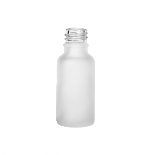 Флакон для капель 10 мл, светлое матовое стекло, винтовое горло G18, без крышки, 540 шт/упак