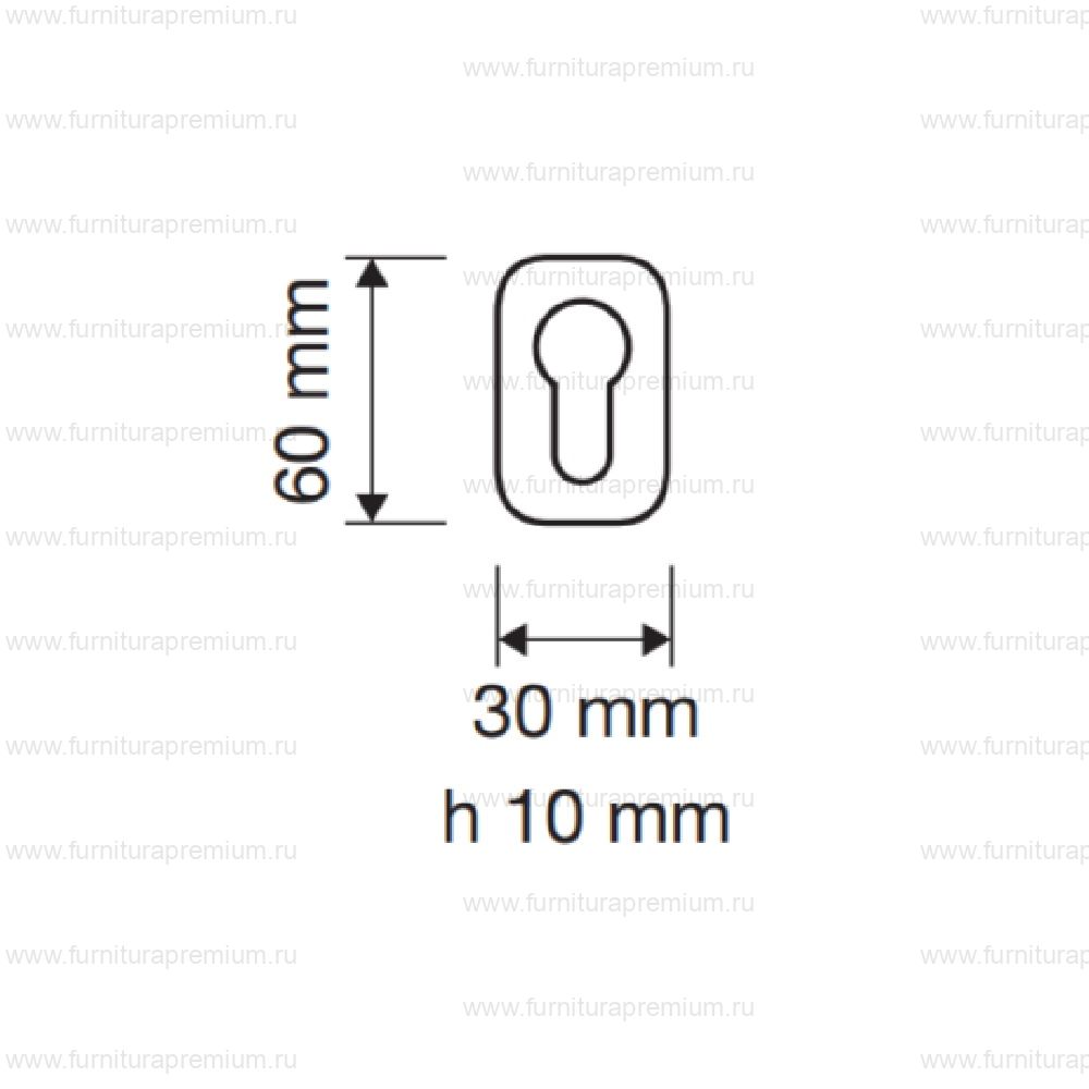 Накладка на замок с цилиндром Linea Cali 096 YALE