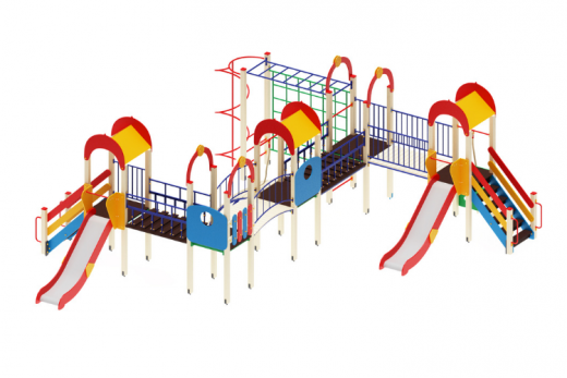 Детский игровой комплекс Солнышко Горка 1200 8410х8400х3000