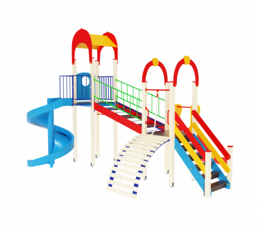 Детский игровой комплекс Рада Горки 1200,2000 5670х4930х4000