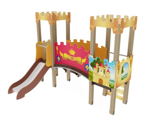 Детский игровой комплекс Королевство Горка 750 3100х2880х2730