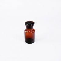 Склянка (штанглас) Labdevices, 125 мл, темное стекло, с притёртой пробкой, широкое горло