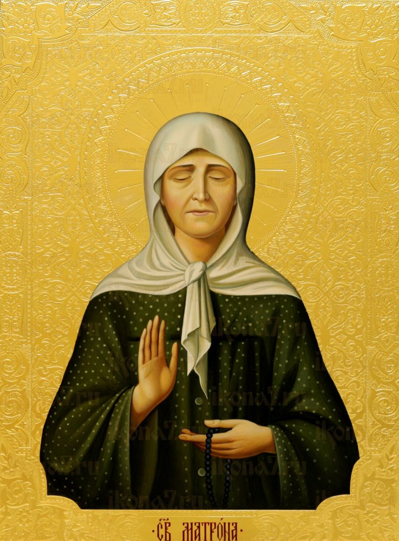 Икона Матрона Московская (Никонова) Блаженная (UV-печать)(10371)