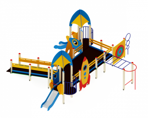 Детский игровой комплекс Забота Горка 750 7770х7490х3720