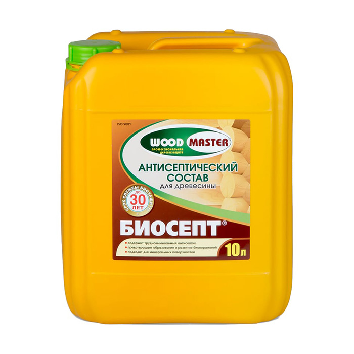 Антисептик БИОСЕПТ, ЗАО "НПП Рогнеда" бесцветный, 10л.