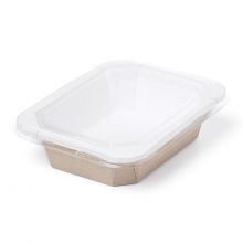 Контейнер 500мл "OCTOBOX" 187х147х45мм OSQ  с прозрачной крышкой, крафт/белый