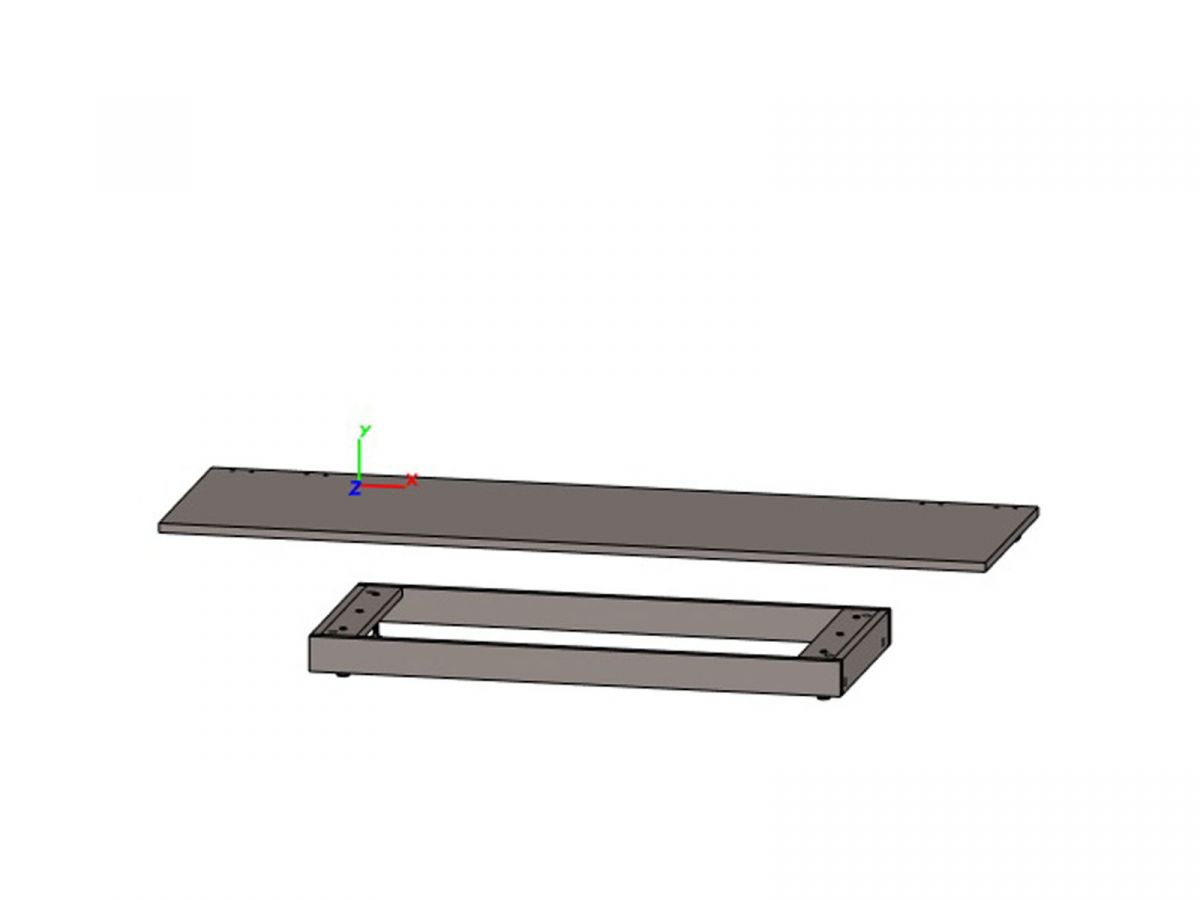 Декоративный топ 1400 и цоколь 900