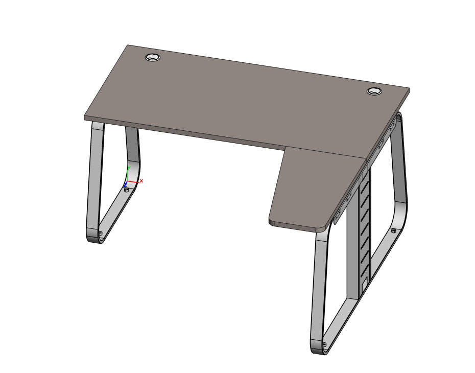Рабочая станция малая правая  (наборная, углы прямые)