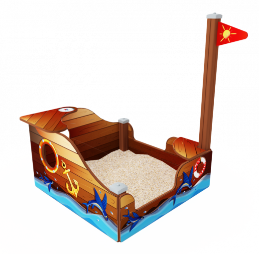 Песочница Кораблик 1300х1360х1500