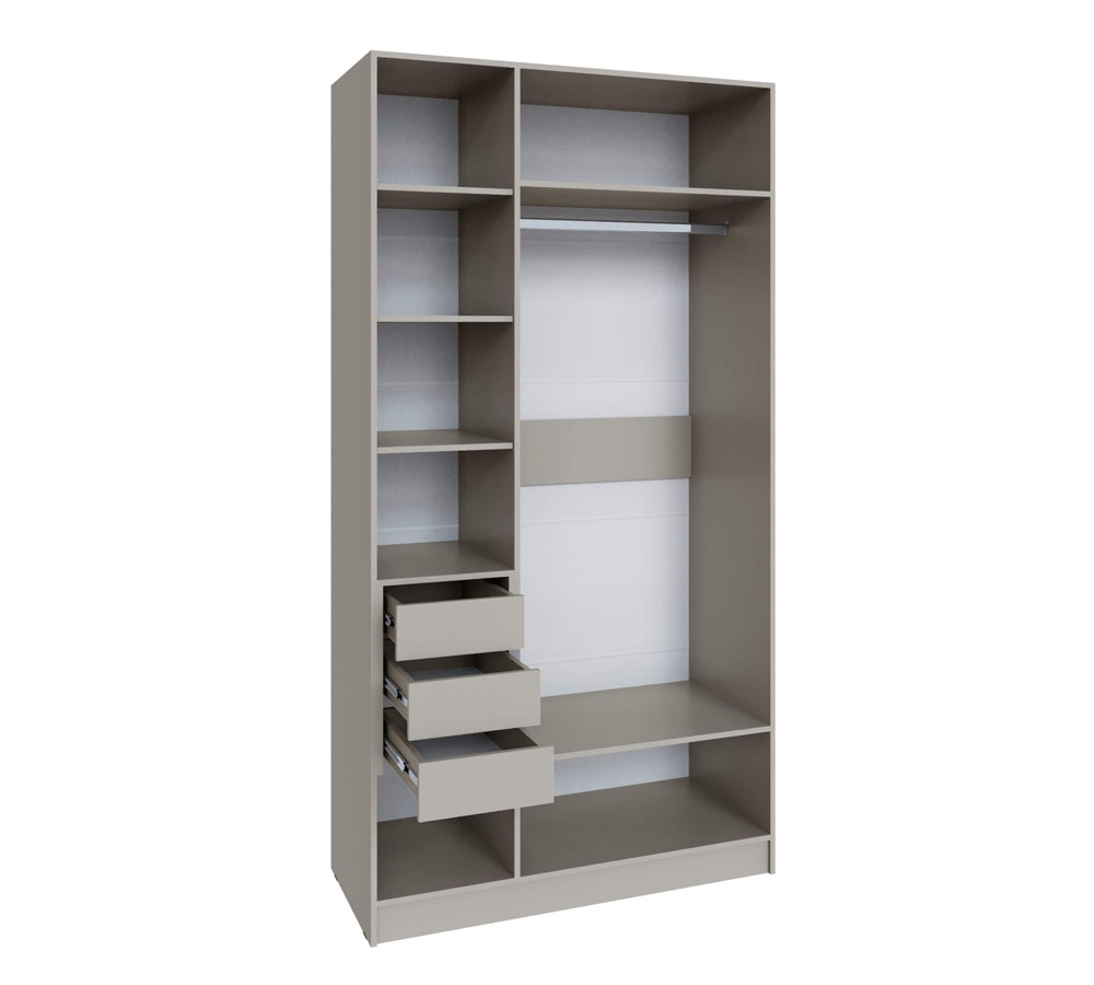 "Мадрид" Шкаф 1,2  с 3 ящ внутри без зеркала