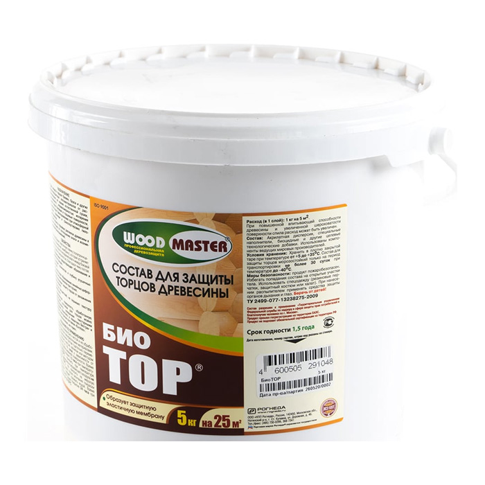 Антисептик БиоТор, ЗАО "НПП Рогнеда" бесцветный, 5кг.