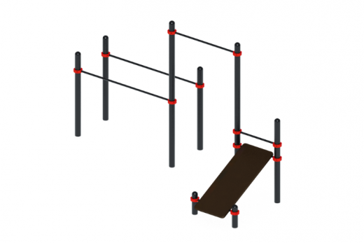 Воркаут комплекс 32 (89) Чс  4180х2460х2600