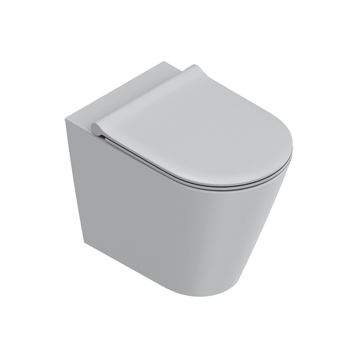 Унитаз напольный Catalano ZERO 55x35 см безободковый универс.слив смыв Tornado покрытие Cataglaze+ без крепежа ФОТО