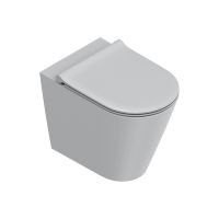 Унитаз напольный Catalano ZERO 55x35 см безободковый универс.слив смыв Tornado покрытие Cataglaze+ без крепежа схема 4