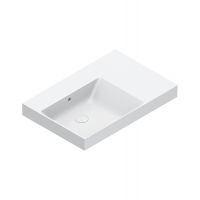 Раковина Catalano Zero 120790001 75x50 см чаша слева без отверстий цвет белый глянцевый схема 1