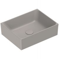 Раковина Catalano Premium 222450032 45x35 см накладная без отверстий цвет Tortora Satinato схема 1