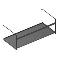 Металлическая консоль Catalano Premium/Green 258100022 100х43 см черная схема 1