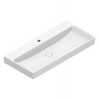 Раковина Catalano GREEN 421001001 100x47 см  покрытие Cataglaze+ цвет белый глянцевый схема 3