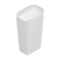 Раковина отдельностоящая Catalano GREEN 55x38х85 см слив в пол схема 1