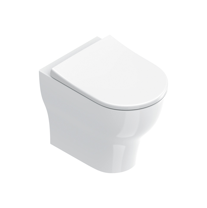 Унитаз напольный Catalano Sfera 512420001 52х35 безободковый смыв Tornado покрытие Cataglaze+ цвет: белый глянцевый