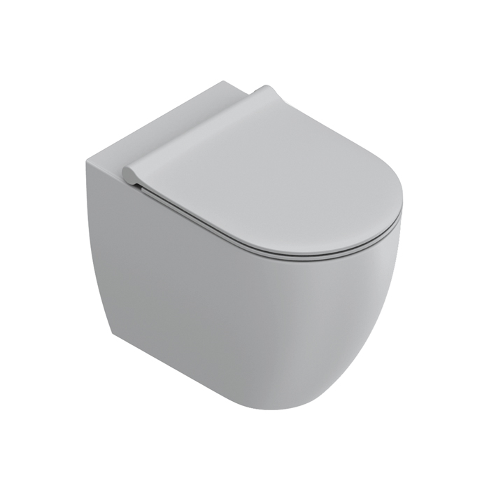 Унитаз напольный безободковый Catalano SFERA 514550001 55x35 см универс.слив смыв Tornado покрытие Cataglaze+ без крепежа ФОТО