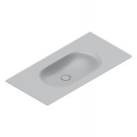 Раковина Catalano Sfera 521010023 100x50 см без отверстий цвет Cemento Satinato схема 1