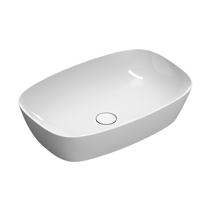 Изображение Раковина накладная Catalano Alvea 622600001 60x40 см без отв. под смеситель покрытие Cataglaze+