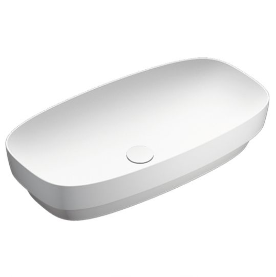 Раковина встраиваемая Catalano Alvea 624750001 75x40 см без отв. под смеситель покрытие Cataglaze+ схема 2