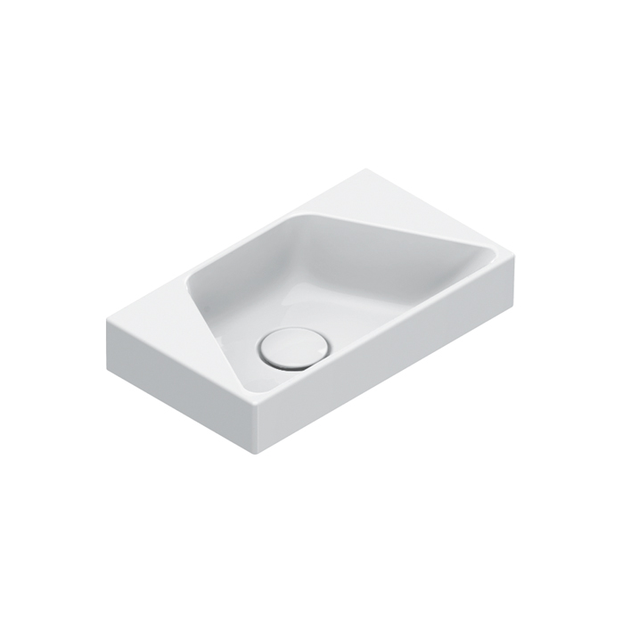 Изображение Раковина Catalano Comfort 920410001 40x23 см без отверстий цвет белый глянцевый