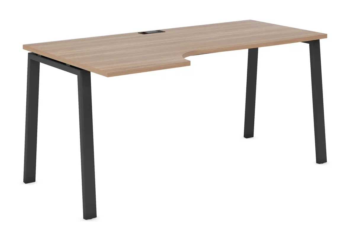 Стол криволинейный левый на А образном м/к 60х30 гл. 700/900