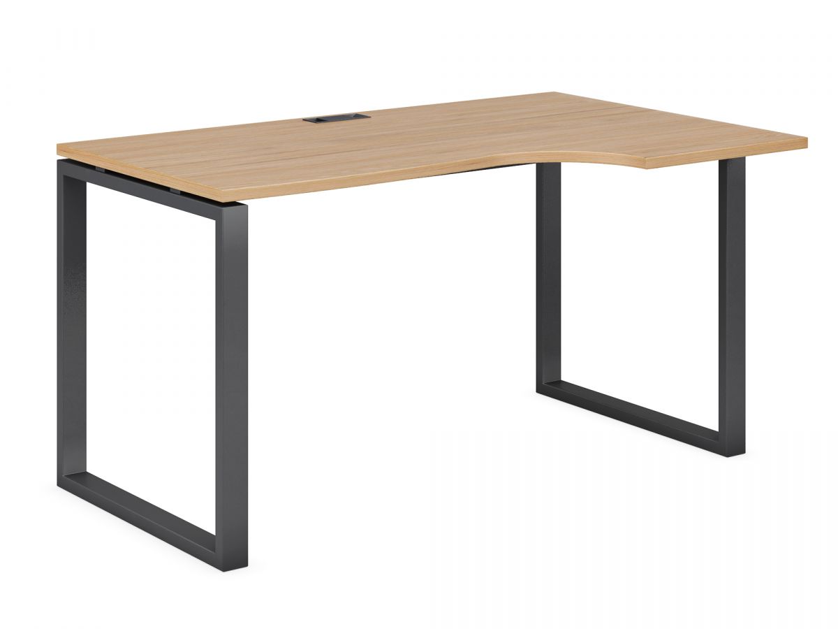 Стол криволинейный правый на О образном м/к 60х30 гл. 700/900