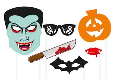 Набор для фотосессии Хэллоуин  (6 шт)