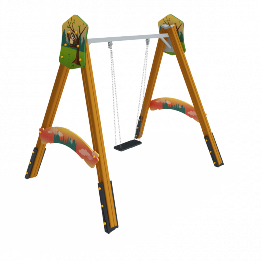 Качели Д1 без подвеса 2400х1150х2100