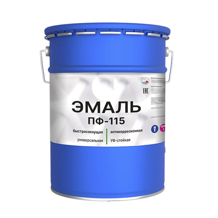 Эмаль ПФ-115 Россия, RAL 5015, 25кг.